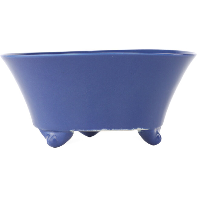 Vaso bonsai rotondo blu di Seifu - 145 x 145 x 70 mm