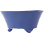 Vaso bonsai rotondo blu di Seifu - 145 x 145 x 70 mm