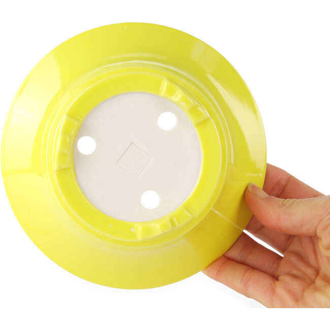 Maceta redonda amarilla para bonsái de Seifu - 145 x 145 x 55 mm