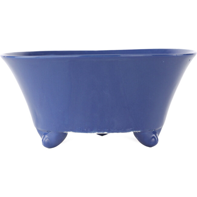 Pot à bonsaï rond bleu de Seifu - 145 x 145 x 70 mm