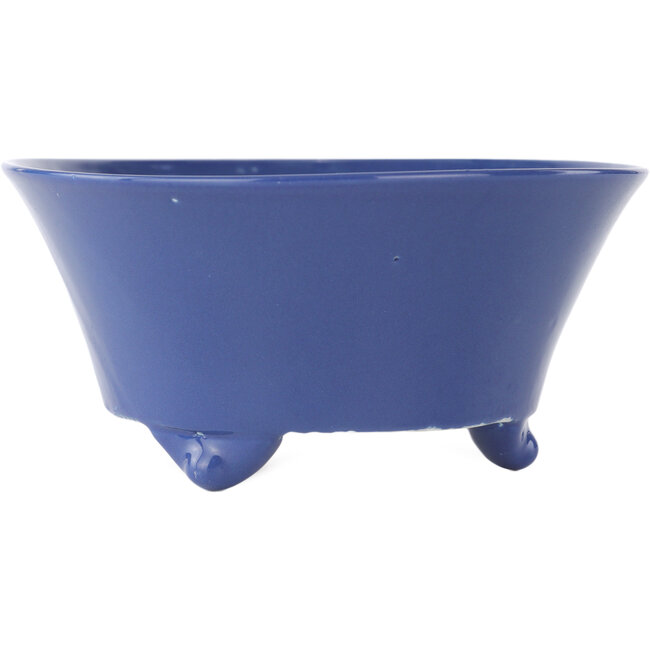 Vaso bonsai rotondo blu di Seifu - 145 x 145 x 70 mm