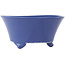 Vaso bonsai rotondo blu di Seifu - 145 x 145 x 70 mm