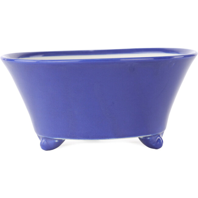 Pot à bonsaï rond bleu de Seifu - 145 x 145 x 70 mm