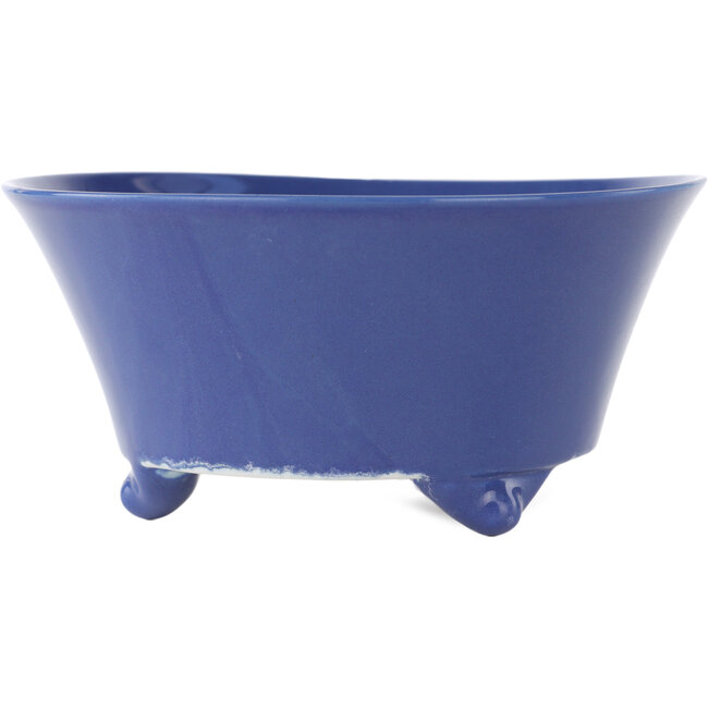 Maceta redonda azul para bonsái de Seifu - 145 x 145 x 70 mm