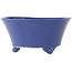 Pot à bonsaï rond bleu de Seifu - 145 x 145 x 70 mm