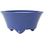 Pot à bonsaï rond bleu de Seifu - 145 x 145 x 70 mm