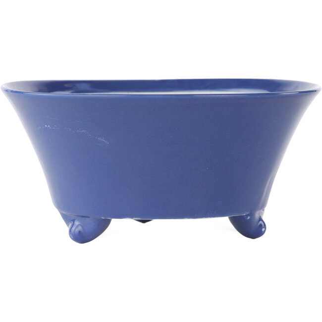 Pot à bonsaï rond bleu de Seifu - 145 x 145 x 70 mm