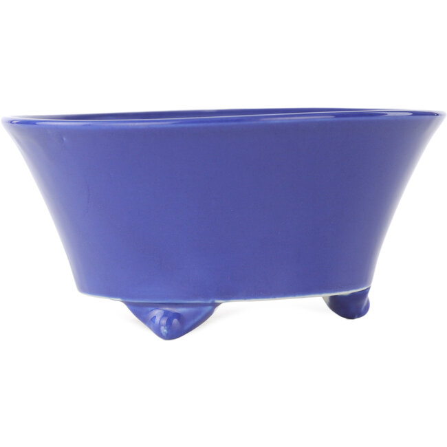 Pot à bonsaï rond bleu de Seifu - 145 x 145 x 70 mm