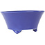 Vaso bonsai rotondo blu di Seifu - 145 x 145 x 70 mm