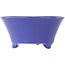 Pot à bonsaï rond bleu de Seifu - 145 x 145 x 70 mm