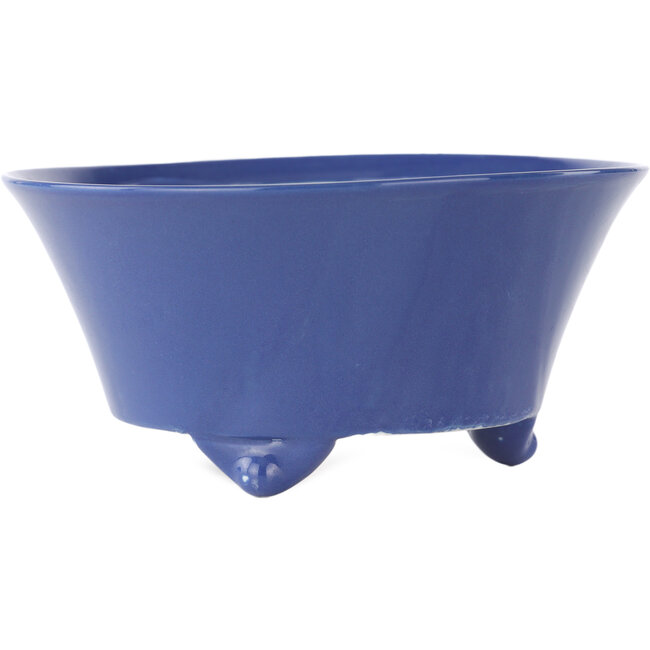 Maceta redonda azul para bonsái de Seifu - 145 x 145 x 70 mm