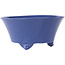Pot à bonsaï rond bleu de Seifu - 145 x 145 x 70 mm