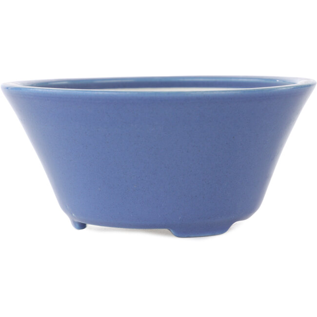 Maceta redonda azul para bonsái de Seifu - 145 x 145 x 70 mm