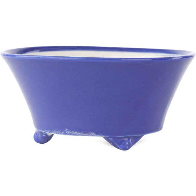 Pot à bonsaï rond bleu de Seifu - 145 x 145 x 70 mm