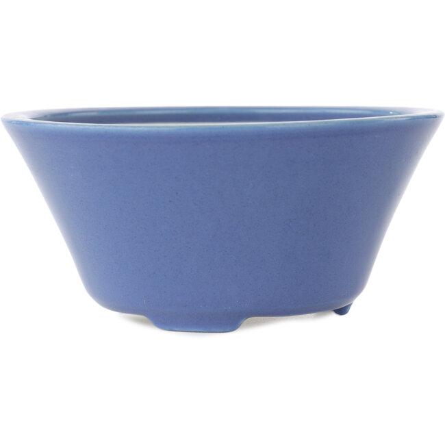 Maceta redonda azul para bonsái de Seifu - 145 x 145 x 70 mm