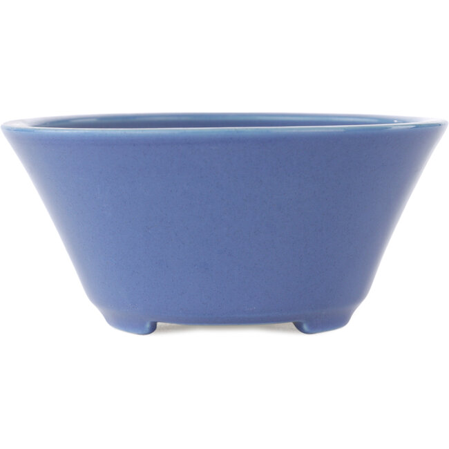 Vaso bonsai rotondo blu di Seifu - 145 x 145 x 70 mm