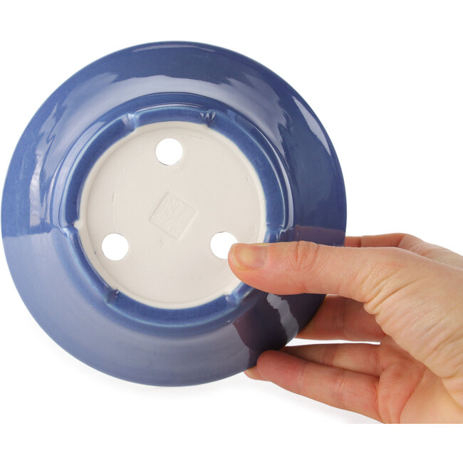 Maceta redonda azul para bonsái de Seifu - 145 x 145 x 70 mm