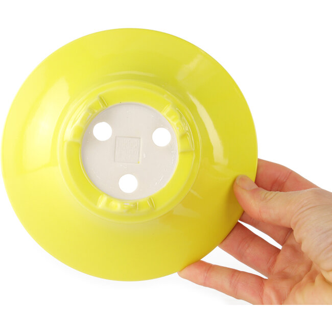 Runder gelber Bonsai-Topf von Seifu - 145 x 145 x 45 mm