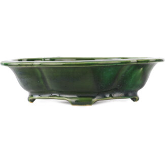 Seizan Maceta para bonsái verde mokko de 180 mm de Seizan, Japón