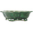 Mokko green bonsai pot by Seizan - 180 x 155 x 50 mm