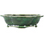 Pot à bonsaï vert Mokko de Seizan - 180 x 155 x 50 mm