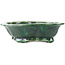 Mokko green bonsai pot by Seizan - 180 x 155 x 50 mm