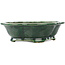 Mokko groene bonsai pot van Seizan - 180 x 155 x 50 mm