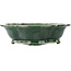 Mokko green bonsai pot by Seizan - 180 x 155 x 50 mm