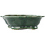 Mokko green bonsai pot by Seizan - 180 x 155 x 50 mm