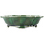 Mokko green bonsai pot by Seizan - 180 x 155 x 50 mm