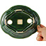 Pot à bonsaï vert Mokko de Seizan - 180 x 155 x 50 mm