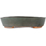 Oval grey bonsai pot - 200 x 165 x 45 mm