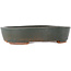 Oval grey bonsai pot - 200 x 165 x 45 mm