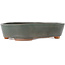 Oval grey bonsai pot - 200 x 165 x 45 mm