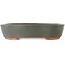 Oval grey bonsai pot - 200 x 165 x 45 mm