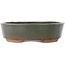 Oval grey bonsai pot - 200 x 165 x 45 mm