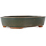 Oval grey bonsai pot - 200 x 165 x 45 mm