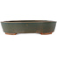 Oval grey bonsai pot - 200 x 165 x 45 mm