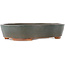 Ovale grijze bonsai pot - 200 x 165 x 45 mm