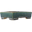 Pot à bonsaï rectangulaire vert de Koyou - 155 x 115 x 40 mm