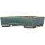 Pot à bonsaï rectangulaire vert de Koyou - 155 x 115 x 40 mm