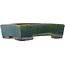 Pot à bonsaï rectangulaire vert de Koyou - 155 x 115 x 40 mm