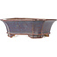 Vaso bonsai rettangolare blu e rosso di Eime Yozan - 185 x 155 x 65 mm