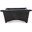 Maceta rectangular para bonsái de color negro y azul de Fuka - 150 x 105 x 45 mm