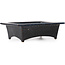 Maceta rectangular para bonsái de color negro y azul de Fuka - 150 x 105 x 45 mm