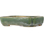 Maceta rectangular verde para bonsái de Kohshunosai - 120 x 95 x 30 mm