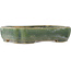 Maceta rectangular verde para bonsái de Kohshunosai - 120 x 95 x 30 mm