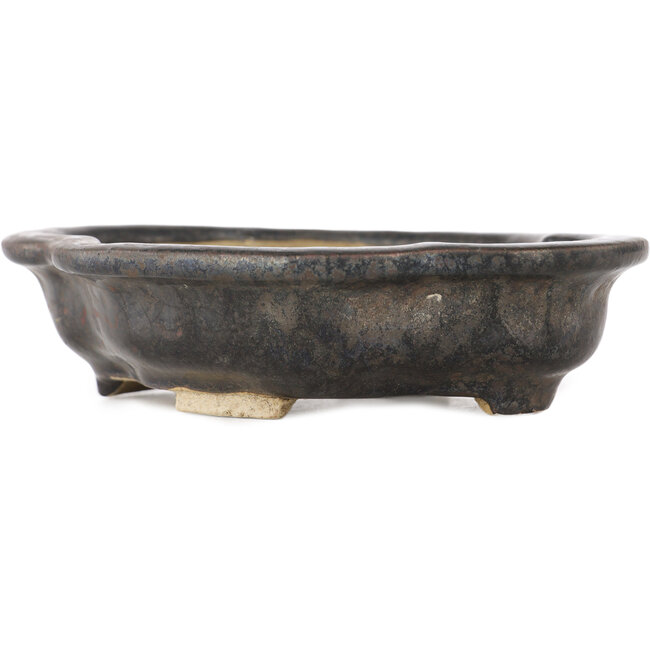 Mokko black bonsai pot by Takao Kouyo - 145 x 115 x 35 mm