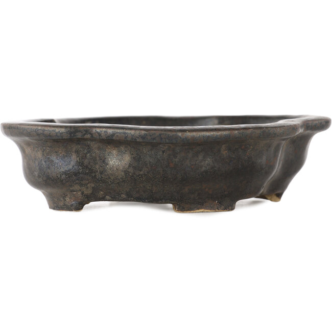 Mokko black bonsai pot by Takao Kouyo - 145 x 115 x 35 mm