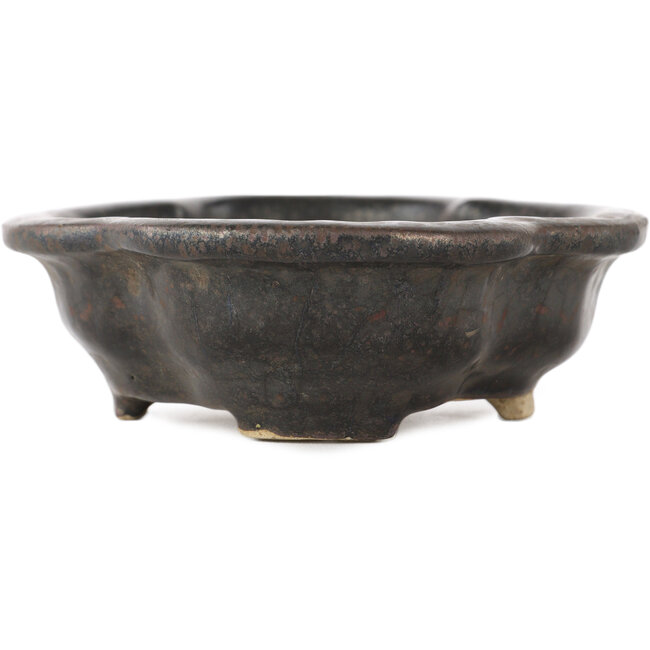 Mokko black bonsai pot by Takao Kouyo - 145 x 115 x 35 mm